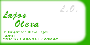 lajos olexa business card